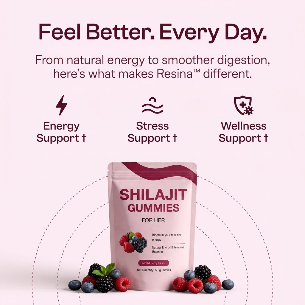 Resina Shilajit Gummies For Constipation and Gut Health